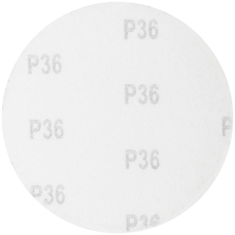 Круг шлифовальный сплошной (липучка) 125мм Р 36 алюм./оксидные (уп.5шт) КУРС 39771