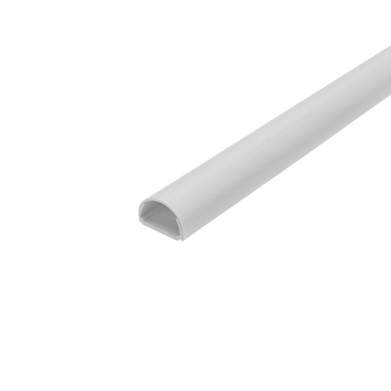 Кабель-канал 20х12 L2000 полукруглый бел. Rexant 28-2012-14