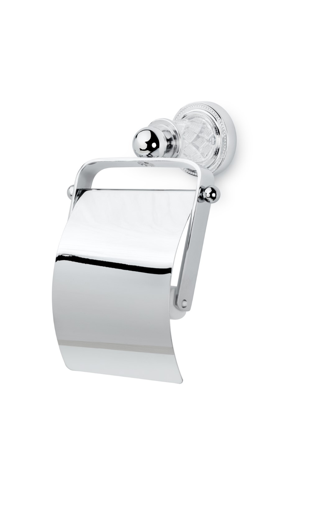 Держатель для туалетной бумаги с крышкой MURANO CRYSTAL_Комплект