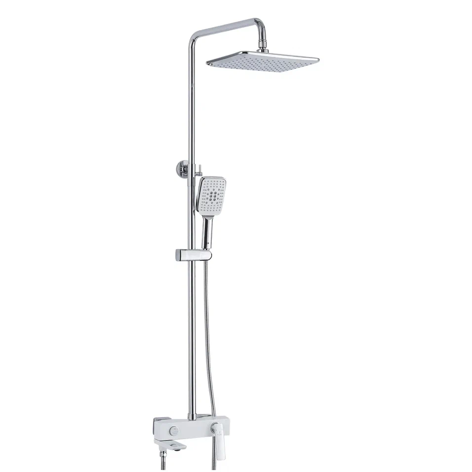 Душевая система Rose R2736F, белый/хром