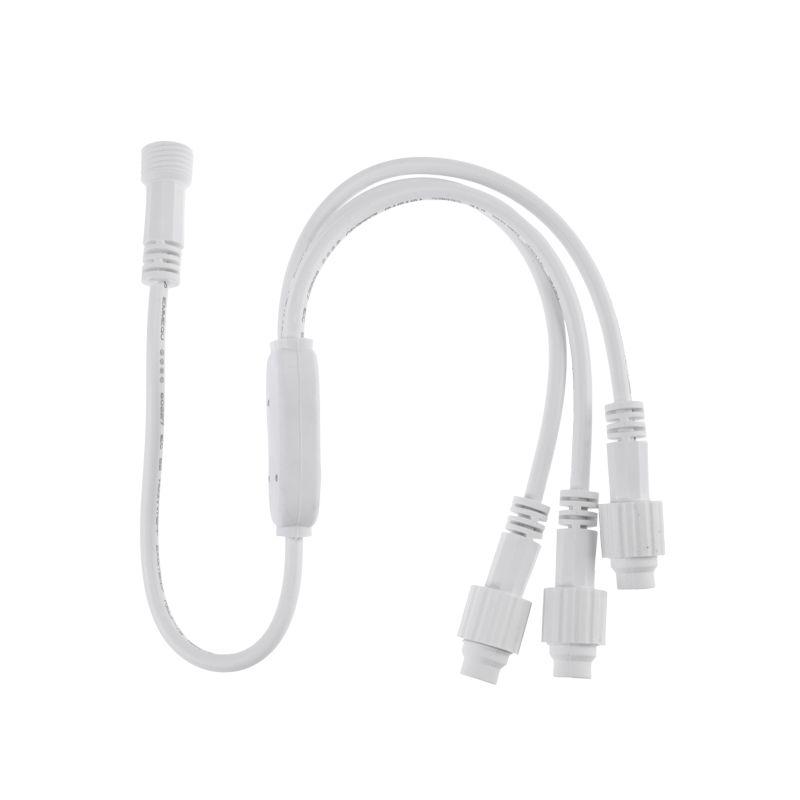 Разветвитель-Y для уличных гирлянд Professional (1 вход 3 выхода) бел. ПВХ Neon-Night 315-411