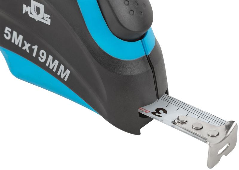 Рулетка Автостоп 5мх19мм MOS 17359М