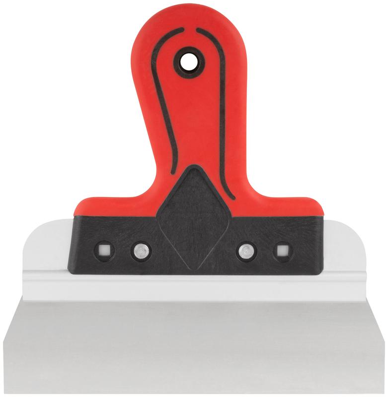 Шпатель фасадный Профи 200мм прорезиненная ручка нерж. сталь КУРС 06422