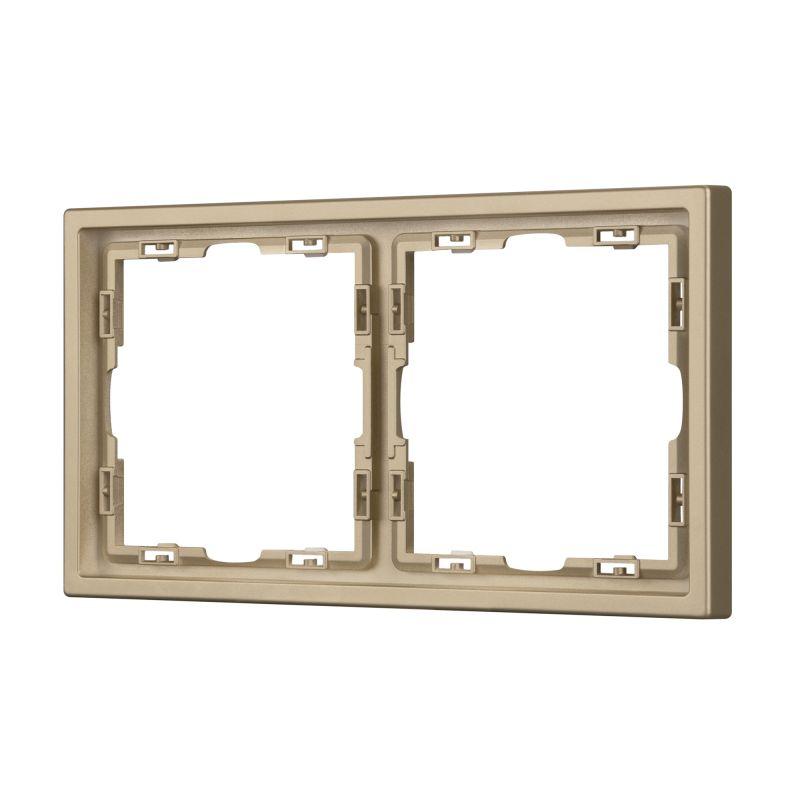 Рамка пластиковая FRM-NOBE-SFPL-2-GD Arlight 054217