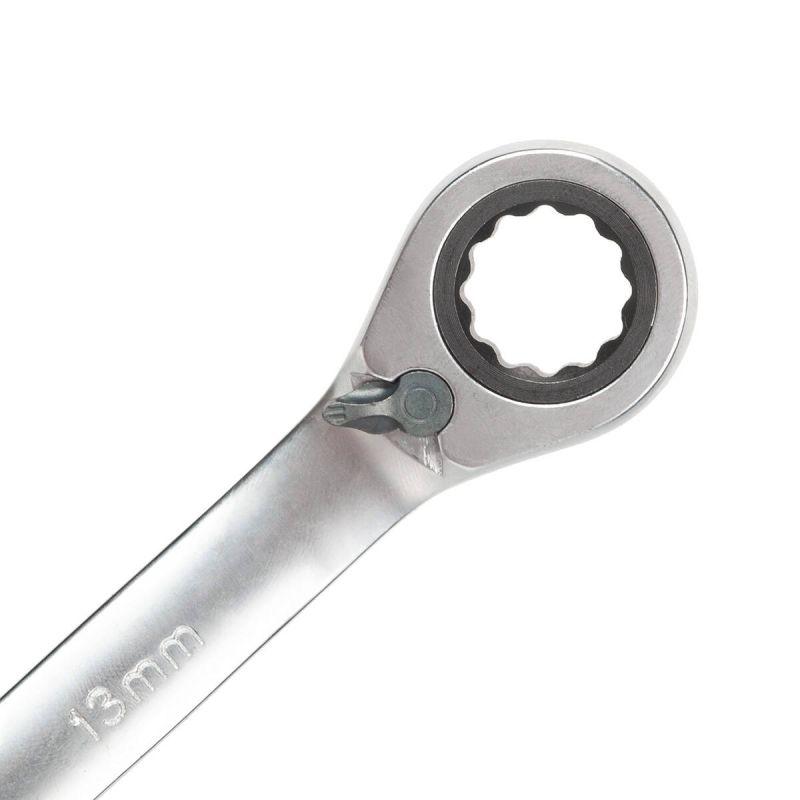 Набор гаечных комбинированных трещоточных ключей с переключателем реверса НТКП-6 (8-17) KBT-PROFESSIONAL КВТ 91952