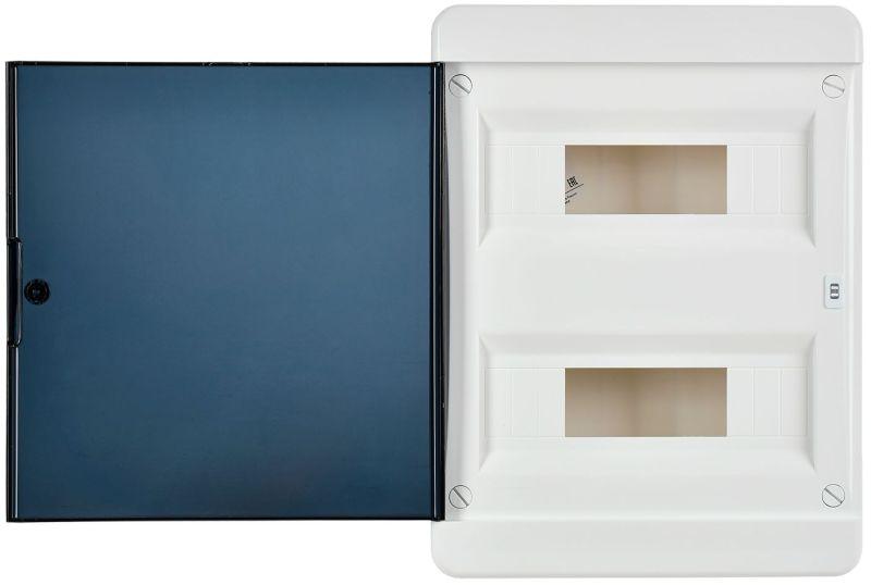 Корпус ЩРН-П-24 TEKFOR IP41 черн. прозр. дверь пластик. IEK TF5-KP12-N-24-41-K01-K03