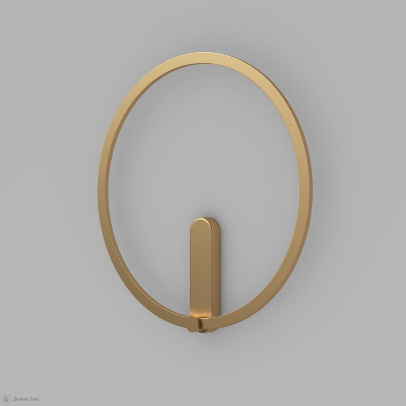 Бра ROUND 24Вт 3000/4000/6500К IP20 со светодиодом алюм. матов. зол. DENKIRS 772626