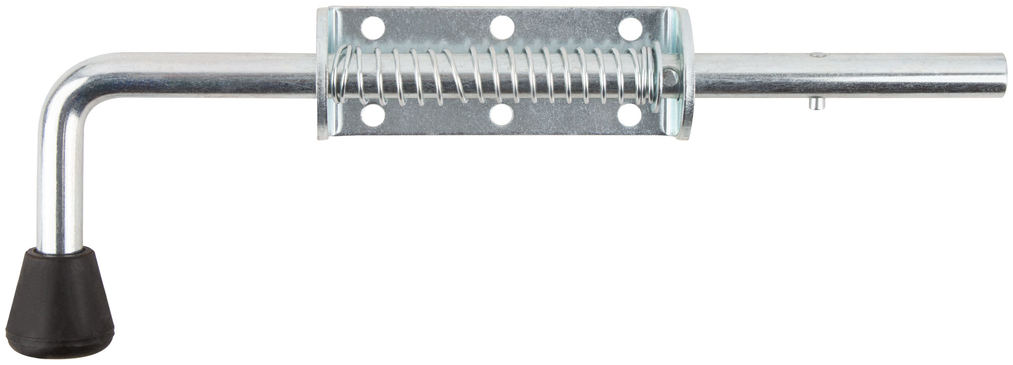 Засов пружинный накладной, круглый ригель, 300 мм