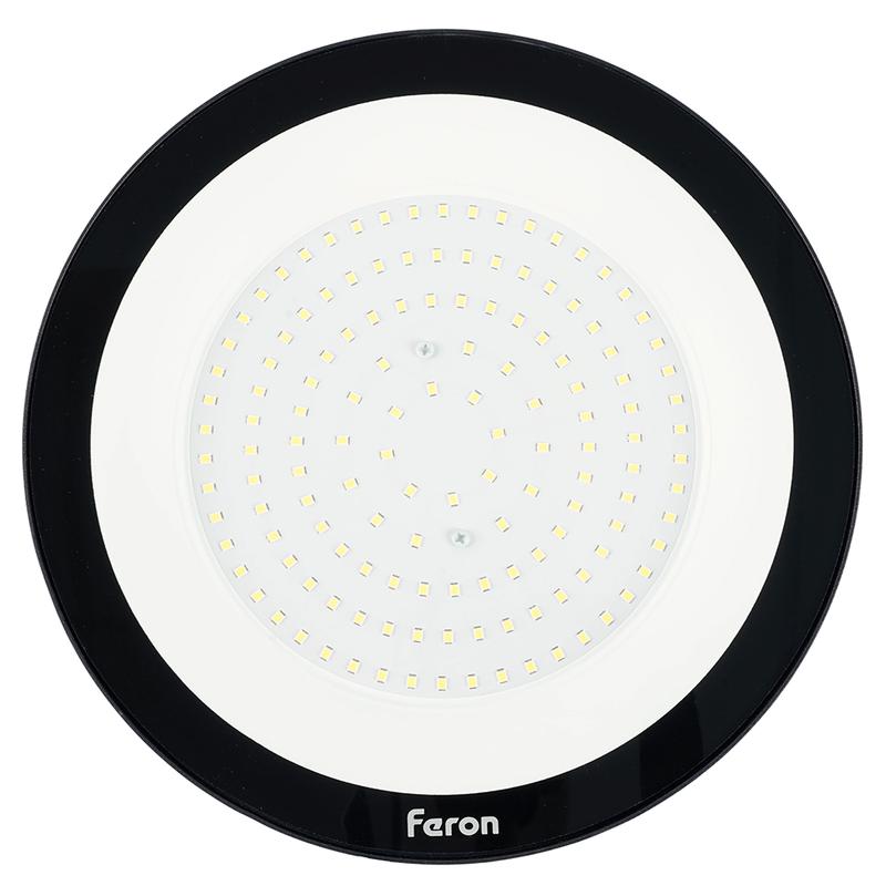 Светильник складской 2835 SMD 100Вт 120град. 6400К IP65 AC230/50Гц черн. AL1007 FERON 52082