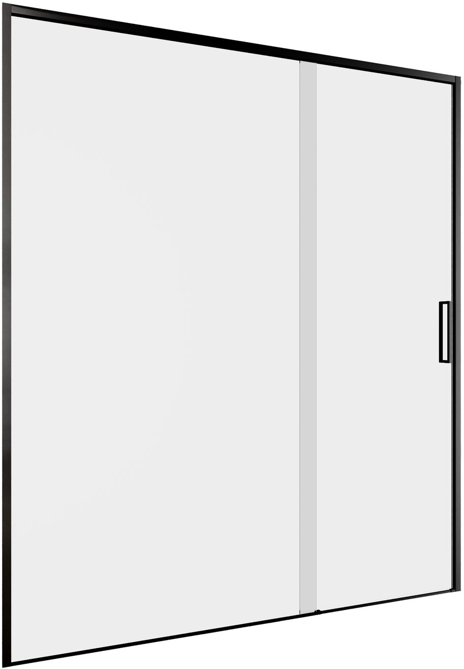 Душевая дверь Aquanet Pleasure Evo 160 AE65-N160-BT профиль черный, прозрачное стекло