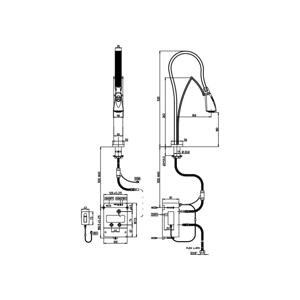 Смеситель Paini Hybrid HKPA557TKKM для кухни