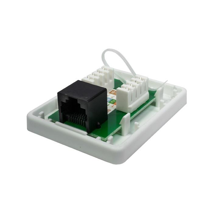 Розетка компьютерная 8P8C RJ-45 UTP кат.5E 1 порт (DIY) SUPRLAN 10-0307-1