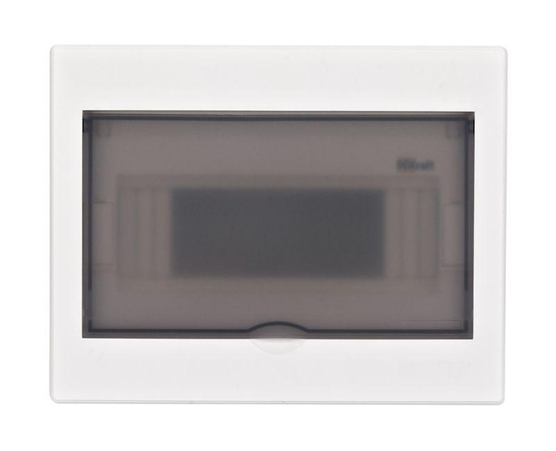 Корпус встраиваемый дв. 1 ряд 9 мод. IP41 ЩРВ-П пласт. прозр. DEKraft 31052DEK