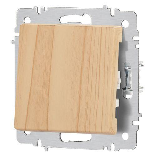 Кнопка Accent 6-109-11 10А-250В IP20 СУ сосна Intro Б0063626