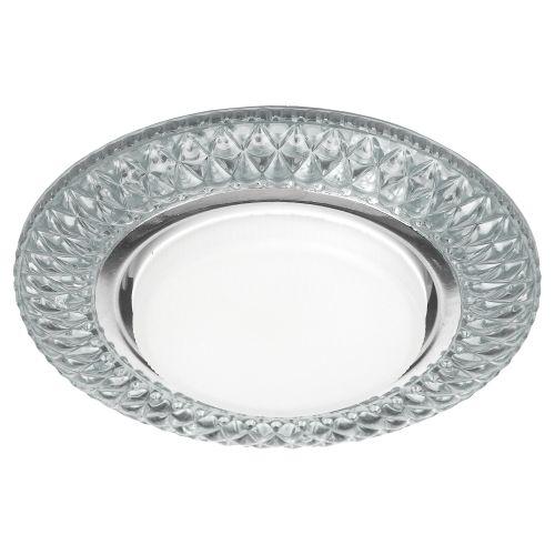 Светильник светодиодный точечный DK LD23 SL/WH GX53 декор со светодиод. подсветкой прозр. ЭРА Б0029627