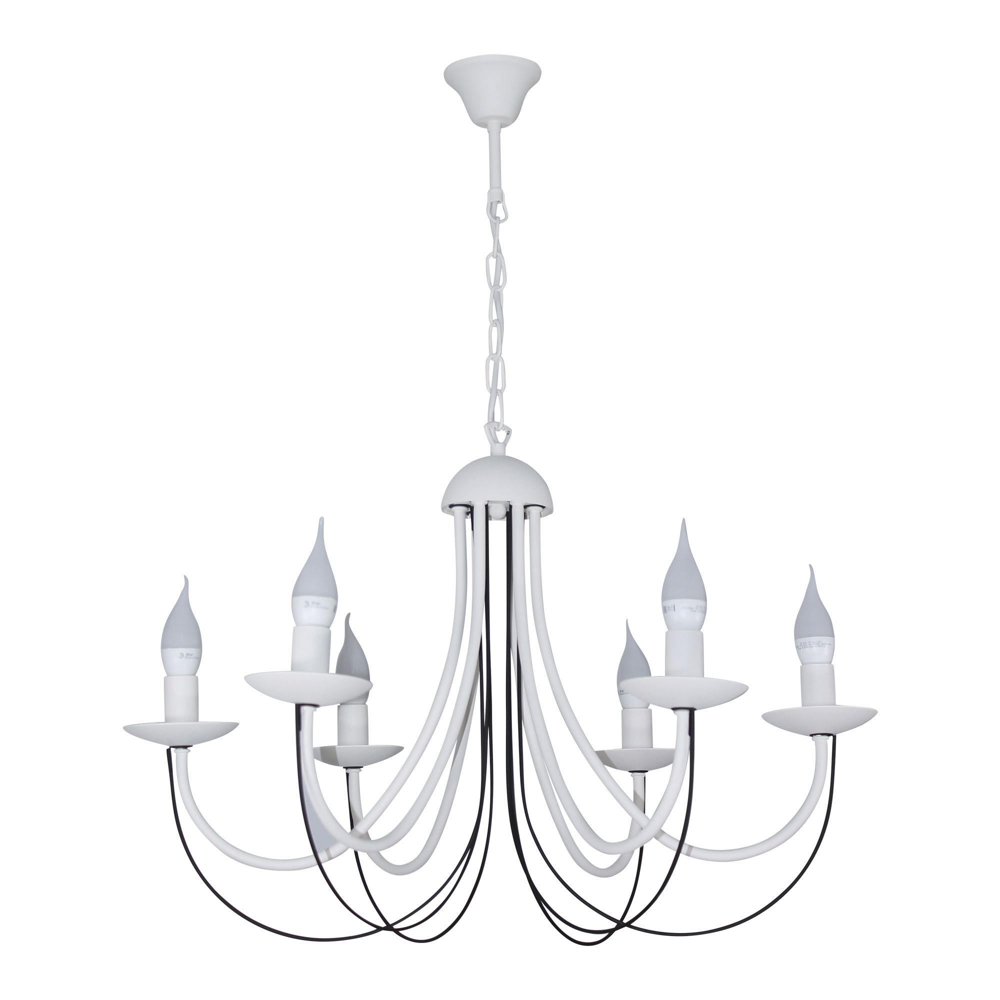 Светильник подвесной Астра 261 бел.муар. черн.муар. НСБ 01-6х60-106 Е14