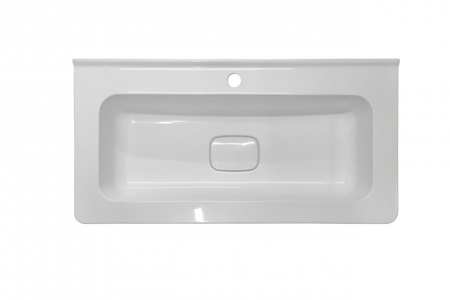 Тумба напольная "Бергамо мини 80" (2 ящ.) Люкс антискрейтч черный, PLUS