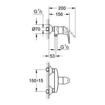 Смеситель Grohe Euroeco 32740000 для душа