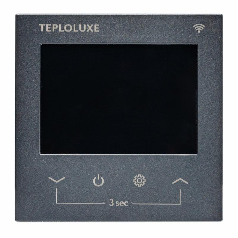 Терморегулятор электронный Pontus wi-fi Space черн. Теплолюкс 100037059600