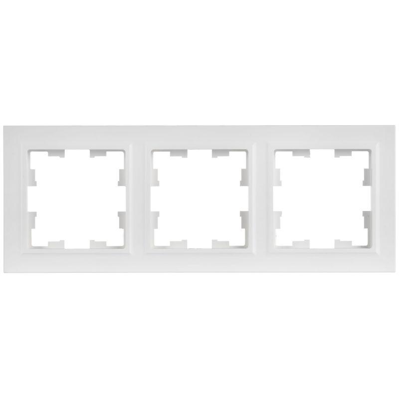 Рамка 3-м BRITE РУ-3-БрАБ арктич. бел. IEK BR-M32-K91