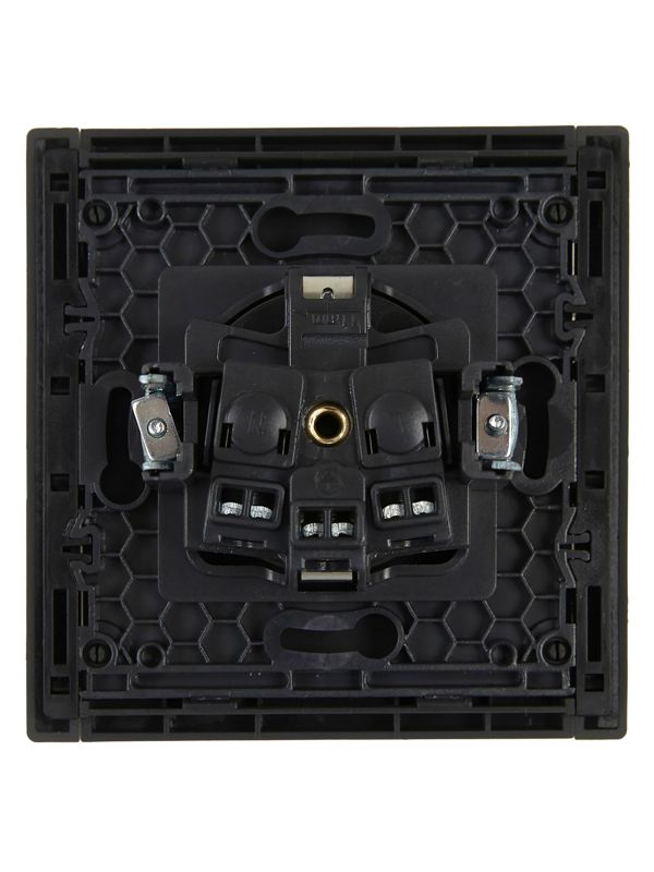 Розетка СП FORTE&PIANO FP316 16А с заземл. без защ. шторок винт. крепл. сер. IEK FP-R11-16-K03