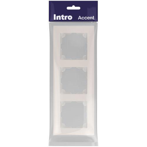 Рамка 3-м СП Accent 6-503-06 перламутр. Intro Б0063789
