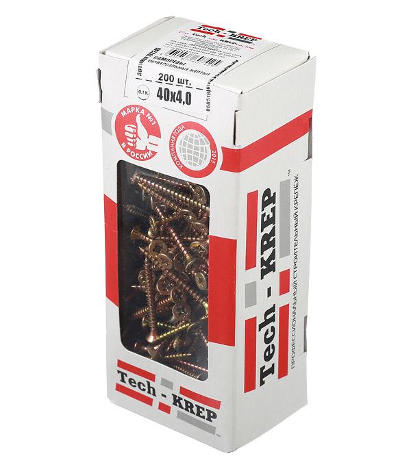 Саморез универсальный 40х4.0мм желт. (уп.200шт) Tech-Krep/Zitar 102245