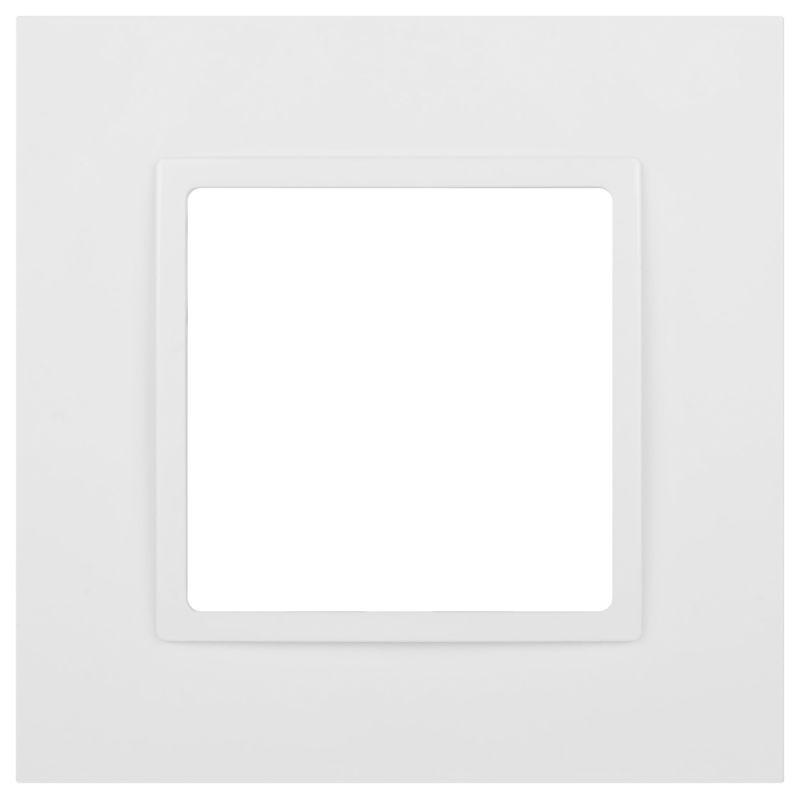 Рамка 1-м Elegance 14-5001-01М для розеток и выключателей матов. бел. Эра Б0065794