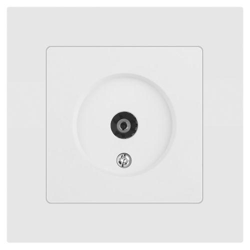 Розетка телевизионная одиночная TV СП Accent 6-301-01М IP20 бел. матов. Intro Б0063603