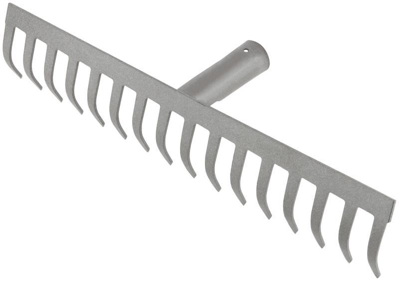 Грабли прямой зуб 16 зубьев без черенка 76955