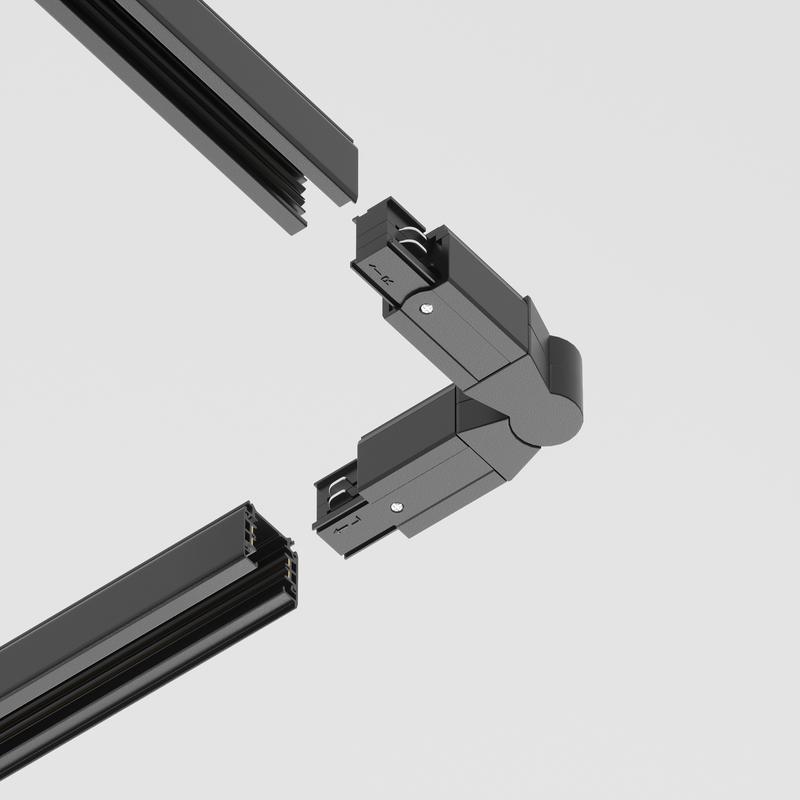 Коннектор поворотный шарнирный Trinity черн. Voltega TRA-VGL005CS-31B
