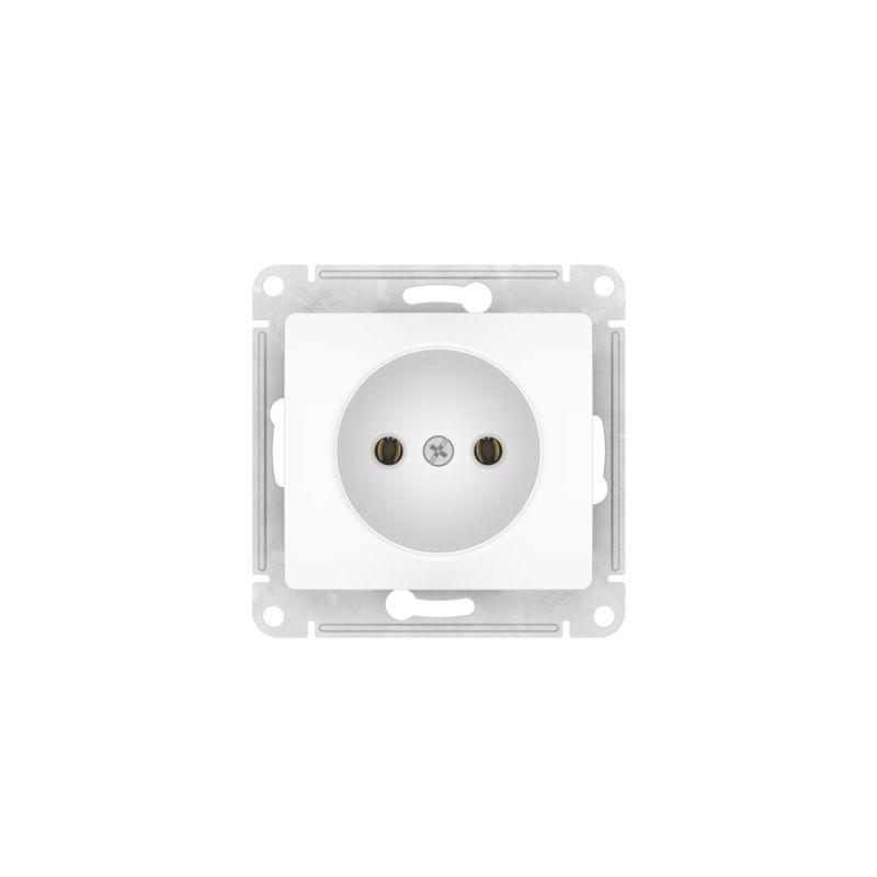 Розетка Glossa 16А без заземл. быстрозажим. клем. механизм бел. SE GSL000141S