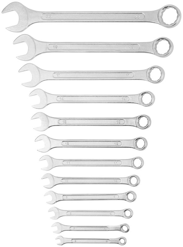 Ключ комбинированные в нейлоновом чехле "Хард" набор 12шт (6-22мм) FIT 63422