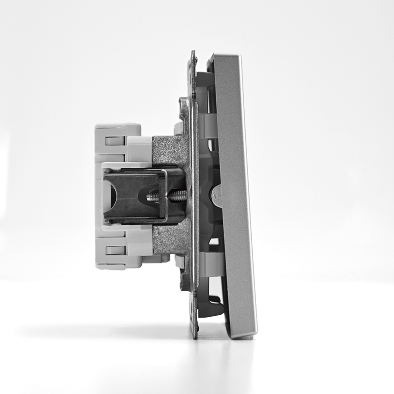 Выключатель 2-кл. ArtGallery (сх. 5) 10AX механизм алюм. SE GAL000351