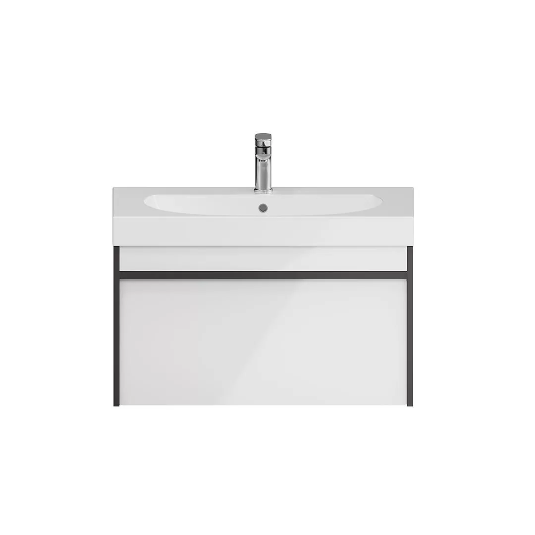 Тумба MODULA подвесная 80 с ящиком 1+1, арабика