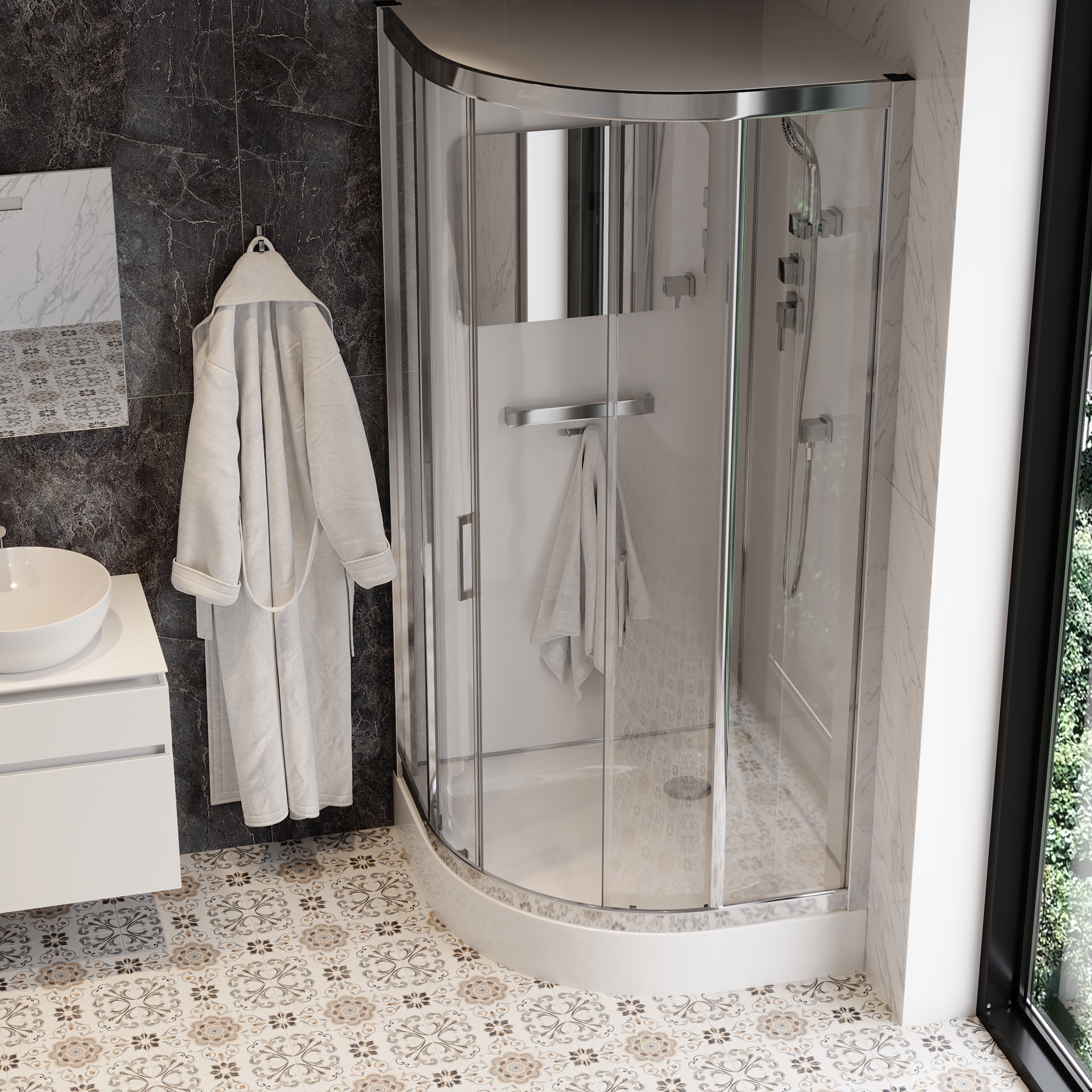 Кабина VIVA91 душевая Ceruttispa (90x90x215)