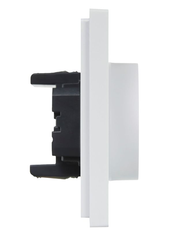 Розетка 2-м СП FORTE&PIANO FP223 16А с заземл. защ. шторки безвинт. крепл. бел. IEK FP-R24-16-1-K01