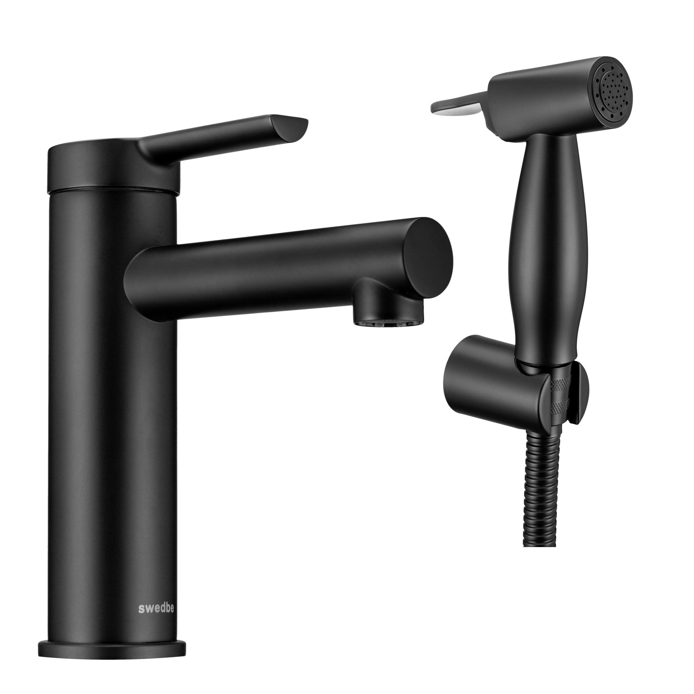 Смеситель для раковины с гигиенической лейкой Swedbe Diana 1060B