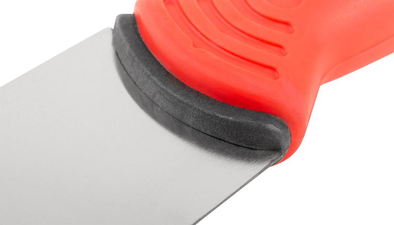 Шпатель 40мм прорезиненная ручка нерж. сталь КУРС 06711