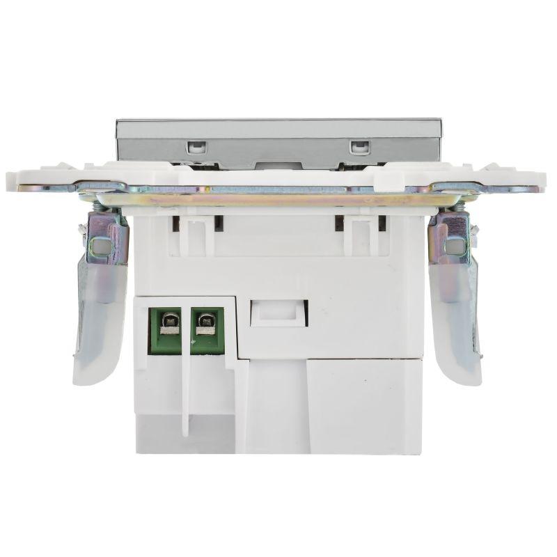 Розетка USB A+A 3.1А SKANDY SK-R15N никель IEK SK-U21-D31-K50