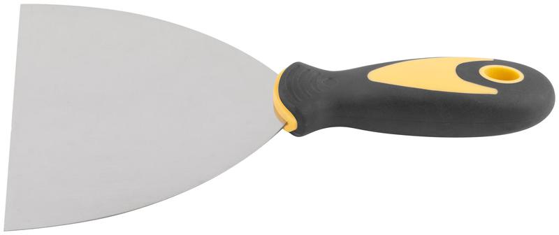Шпатель нерж. сталь прорезиненная ручка 6дюйм (150мм) FIT 06698