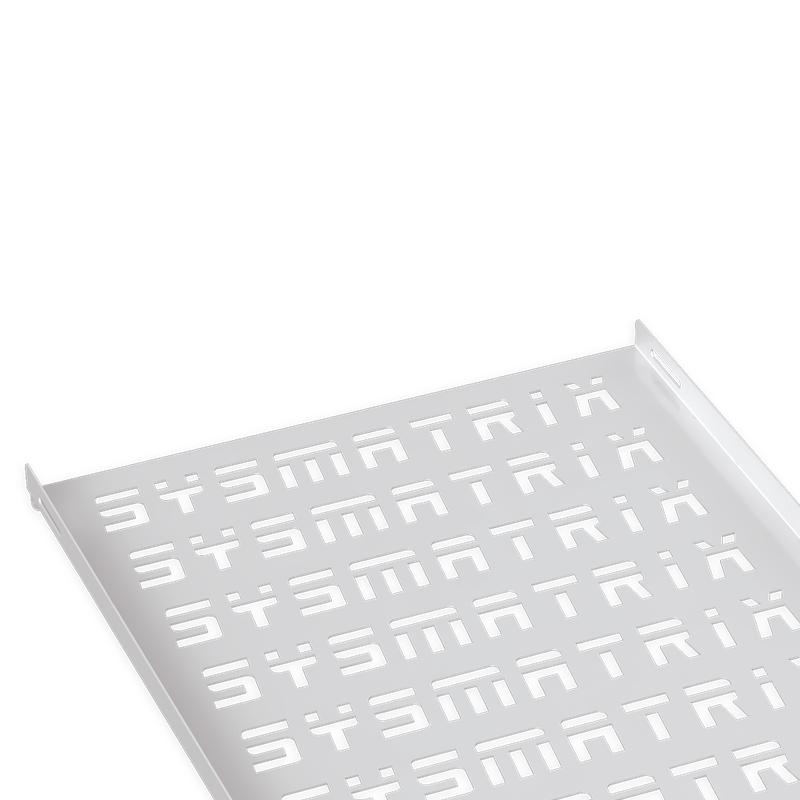 Полка стационарная перфорир. 19дюйм Г=750мм для напольн. шкафов глубиной 1000мм RAL 7035 сер. SYSMATRIX SH 9102.700