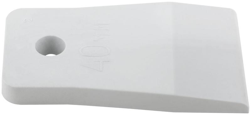 Шпатель 40мм резиновый бел. КУРС 06883