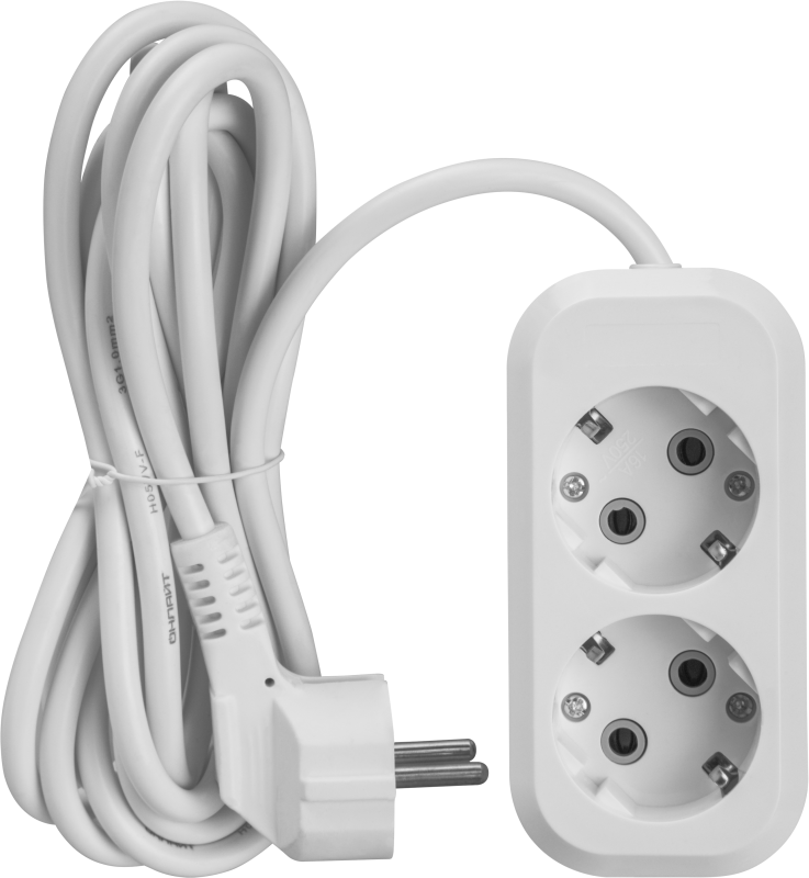 Удлинитель 2х3м с заземл. 16А IP20 90513 OPE-S-02-300-Е-3х1 ОНЛАЙТ 90513