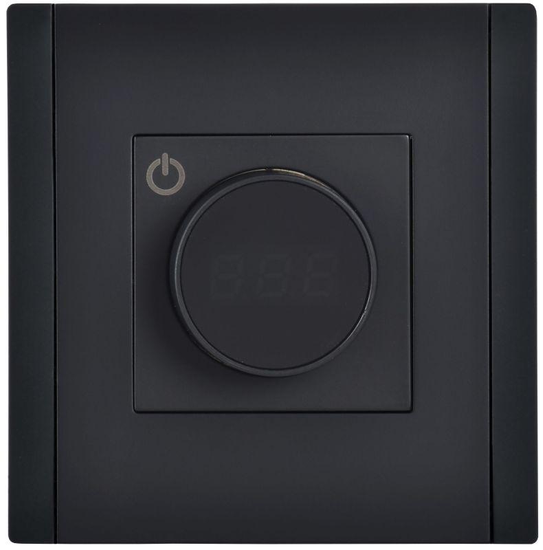 Термостат электронный FORTE&PIANO FP152 с индикацией черн. IEK FP-RT11-K02