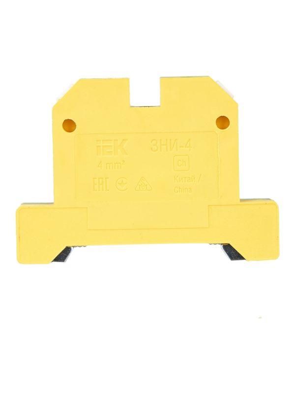 Зажим наборный ЗНИ-4PEN 4кв.мм (JXB-земля) IEK YZN20-004-K52