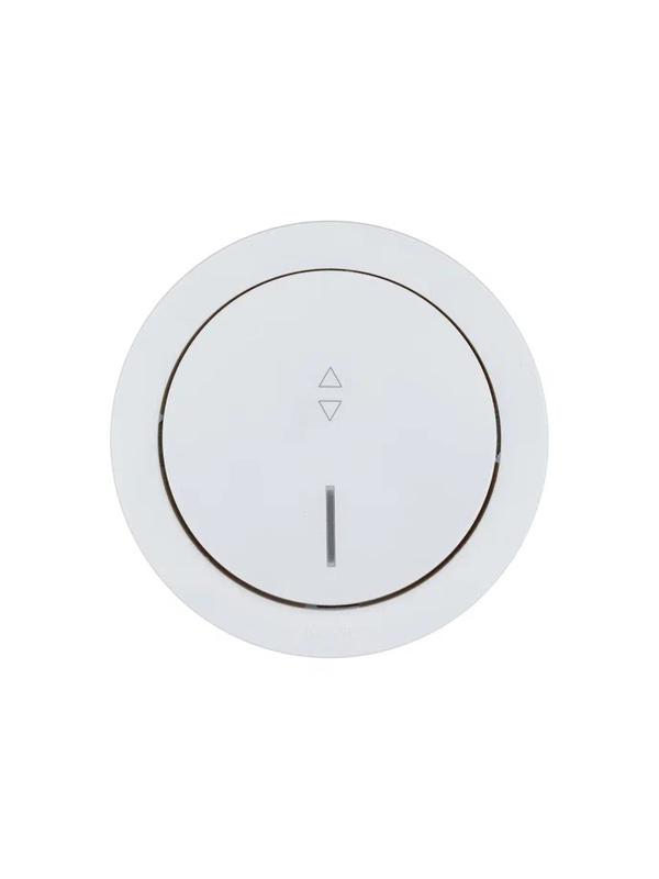 Выключатель проходной 1-кл. СП OSEN 10А IP20 с подсветкой механизм бел. LEZARD 743-0288-114