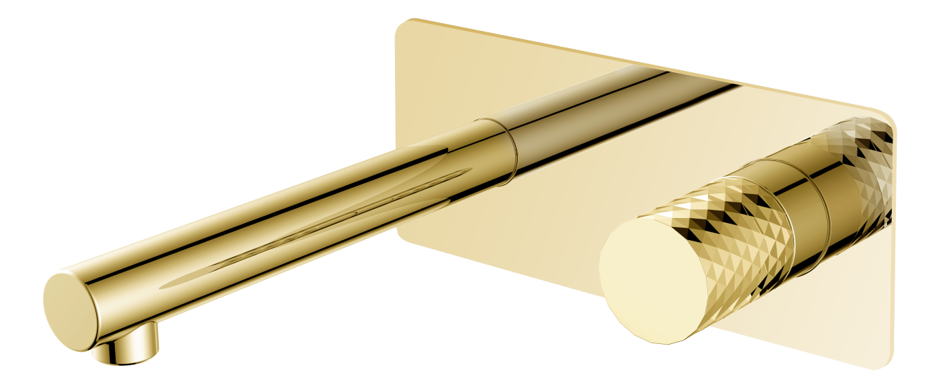 Смеситель STICK из стены DIAMOND GOLD
