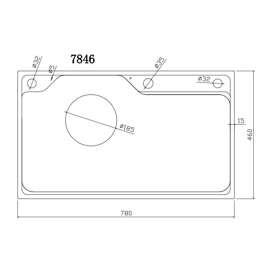 Мойка для кухни Fmark FSC7846Q, сатин