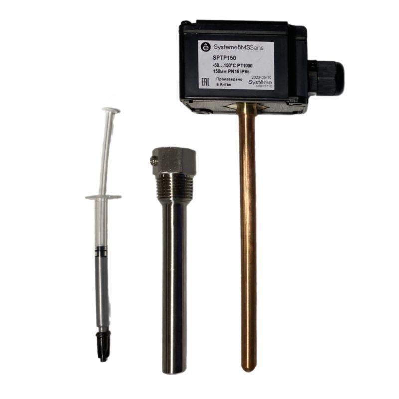 Датчик температуры погружной -50-150град.C Pt1000 150мм с гильзой SE SPTP150